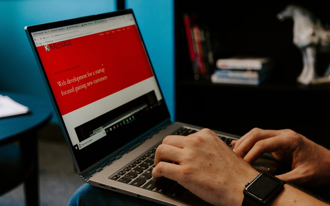 writing on a website