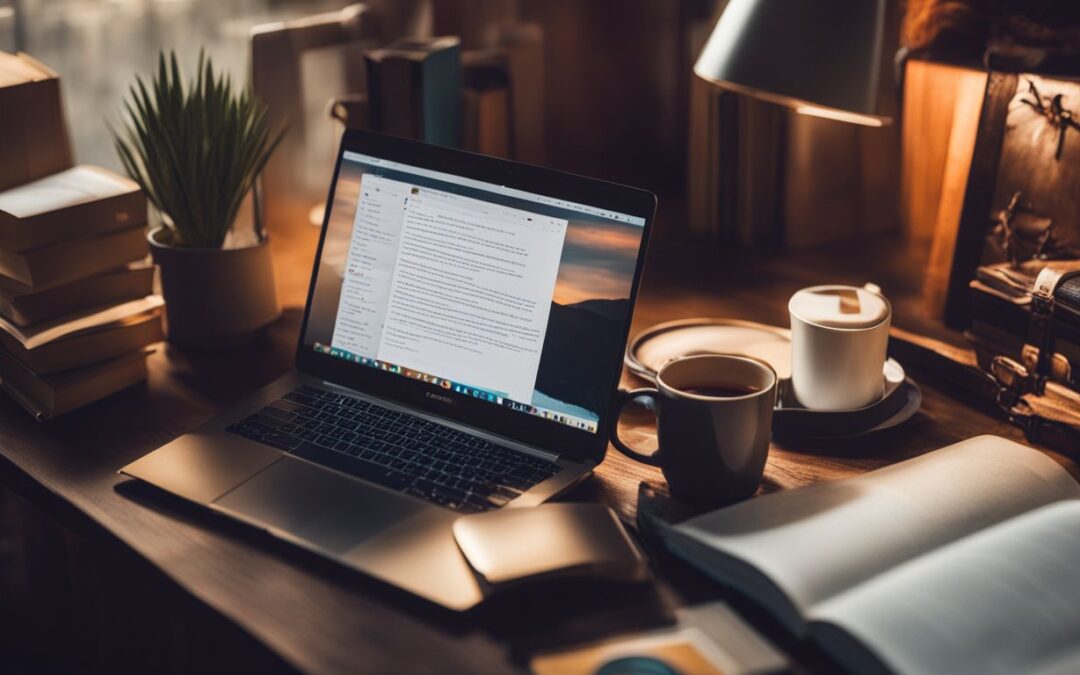 web content on laptop