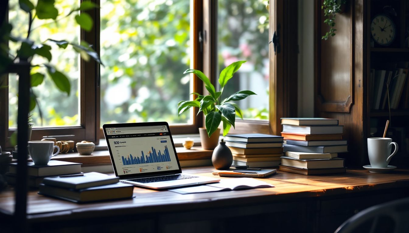 haberfield seo copywriter sydney desk with laptop