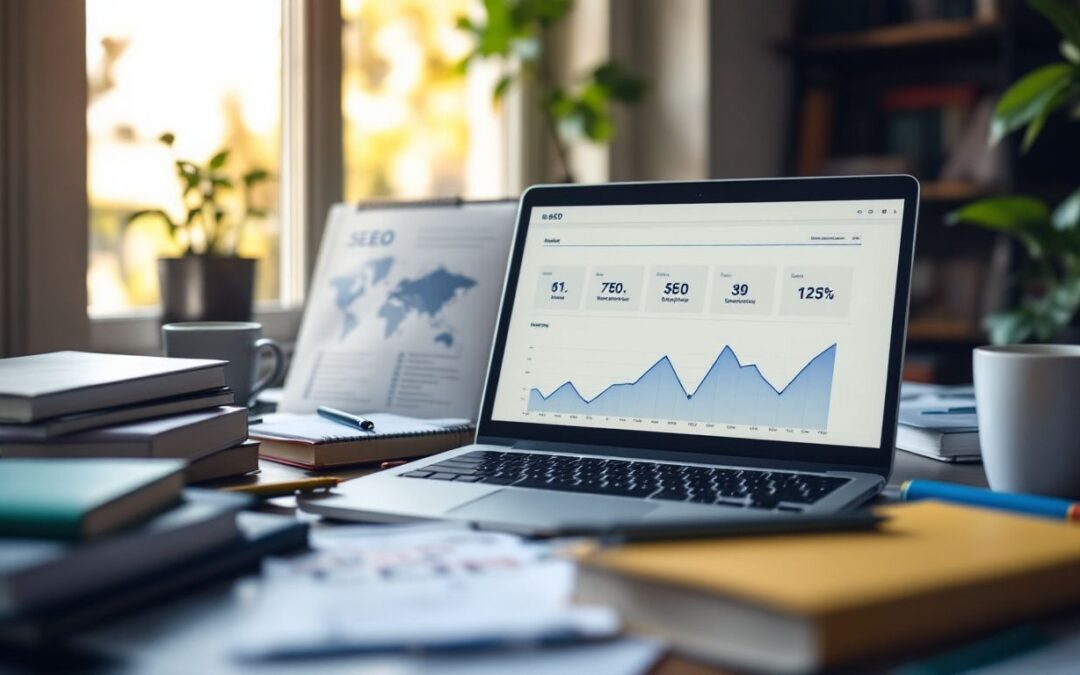 seo stats on laptop